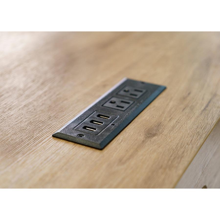 Mason Wood Laminate Office Desk. Picture 10