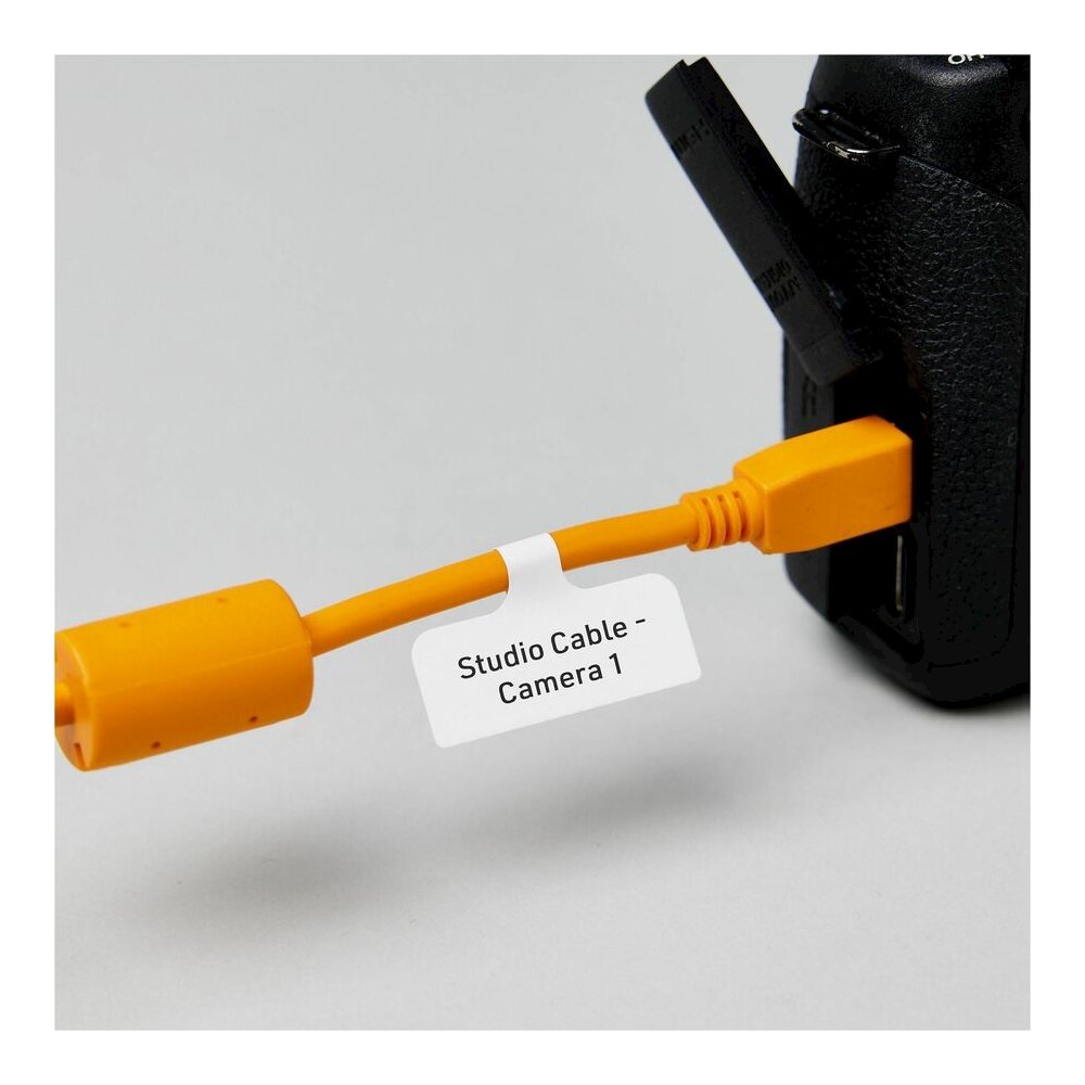 Avery&reg; Cable Labels, T-Style, 1.25" x 2" , 300 Total (61539) - Waterproof - 1 1/4" Width x 2" Length - Permanent Adhesive - T-shaped - Inkjet, Laser - White - Film - 30 / Sheet - 10 Total Sheets -. Picture 4