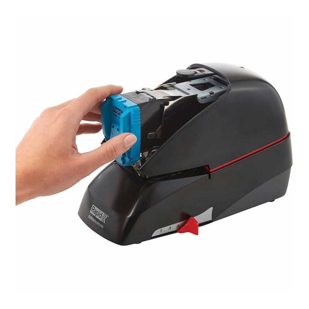 Rapid Stapler Electric 5080E - Staples Upto 90 Sheet - Staple Size: 2" - Black - 1 Each. Picture 4