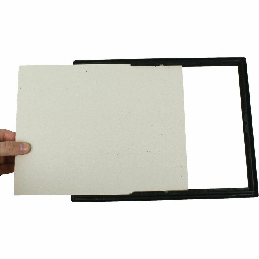 Golite nu-dell Easy Slide-In Document Frame - Holds 8.50" x 11" Insert - Horizontal, Vertical - 3 / Pack - Plastic - Black. Picture 4