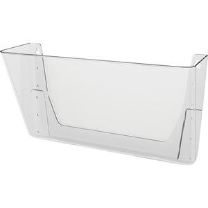 Deflecto EZ Link Stackable DocuPocket - 1 Compartment(s) - 7" Height x 13" Width x 4" Depth - Stackable - Clear - Plastic - 1 Each. Picture 8