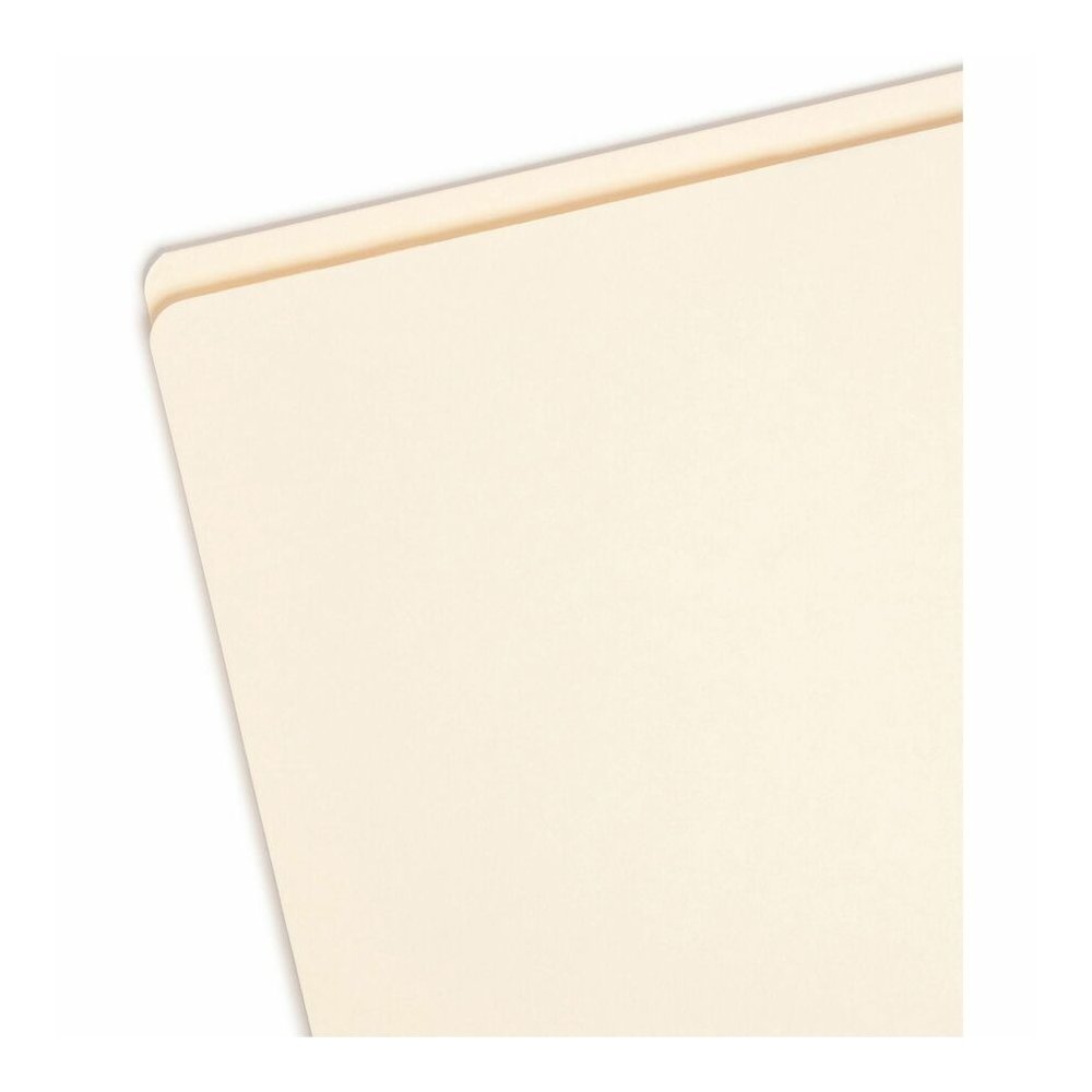 Smead Straight Tab Cut Letter Recycled Top Tab File Folder - 8 1/2" x 11" - 3/4" Expansion - 11 pt. - 2 Plys - Manila - Rounded Corner, Durable, Reinforced Tab - 10% Recycled - 100 / Box. Picture 4