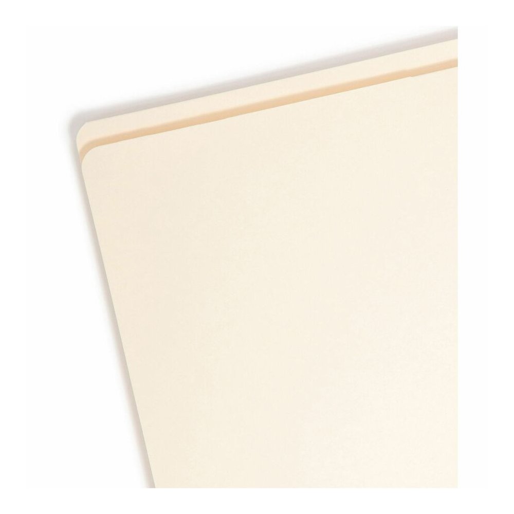 Smead Straight Tab Cut Letter Recycled Top Tab File Folder - 8 1/2" x 11" - Internal Pocket - 11 pt. - 2 Plys - Manila - Reinforced, Heavyweight - 10% Recycled - 50 / Box. Picture 5