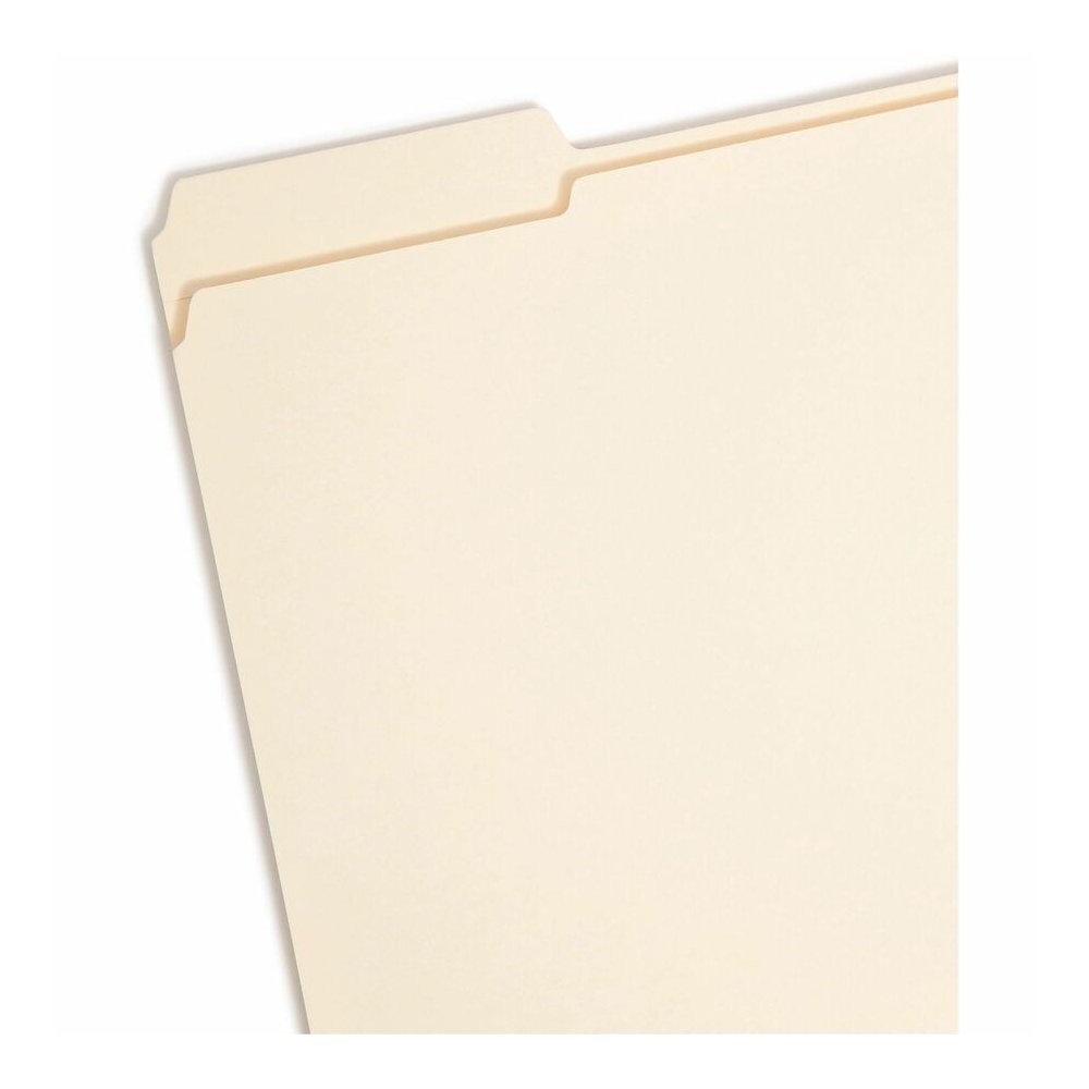 Smead 1/3 Tab Cut Letter Recycled Fastener Folder - 8 1/2" x 11" - 1 1/2" Expansion - 2 x 2B Fastener - 1 1/2" for Folder - Top Tab Location - Assorted Tab Position - 14 pt. - 2 Plys - Manila - Reinfo. Picture 4
