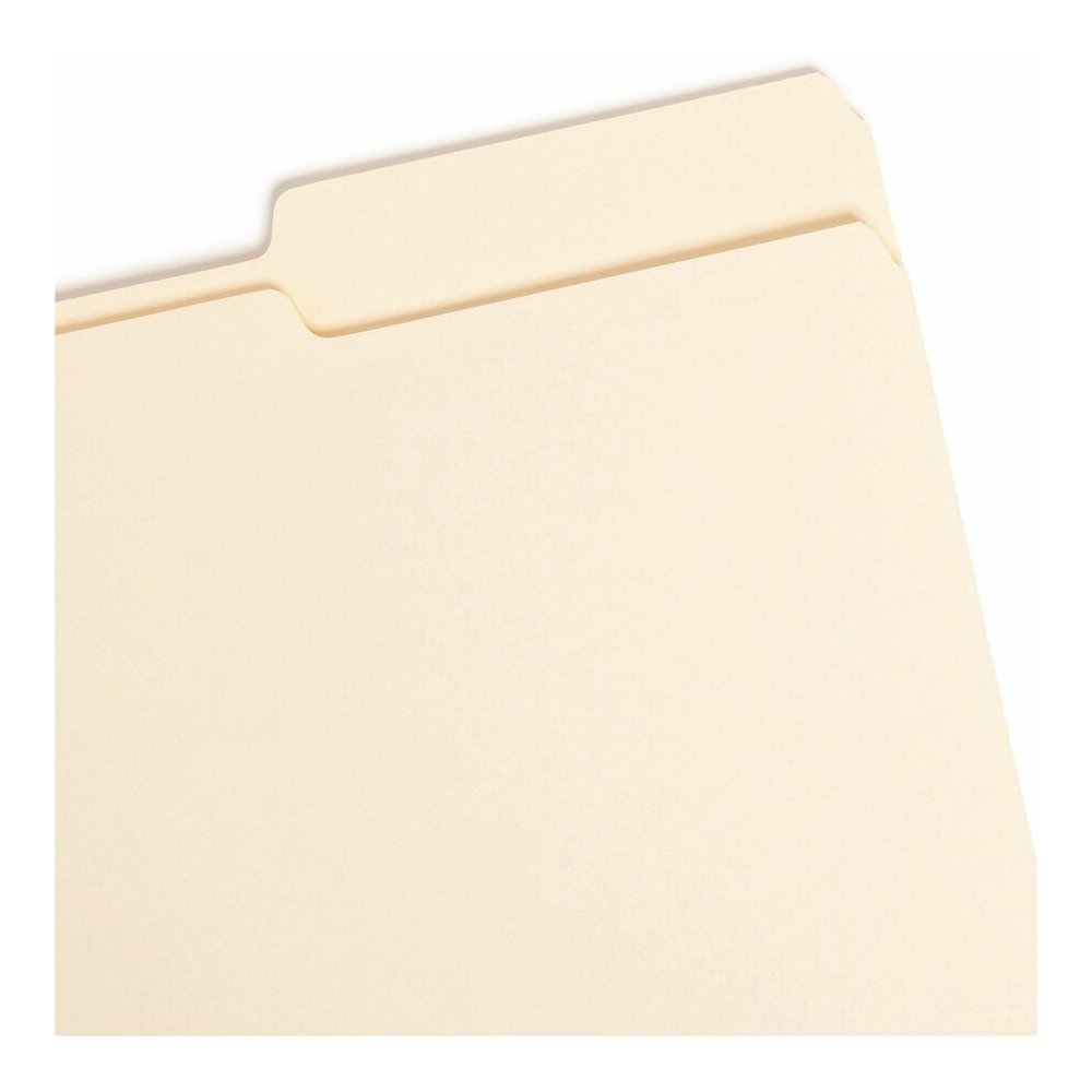Smead 1/3 Tab Cut Legal Recycled Top Tab File Folder - 8 1/2" x 14" - 3/4" Expansion - Top Tab Location - Third Tab Position - 11 pt. - 1 Plys - Manila - 10% Recycled - 100 / Box. Picture 4