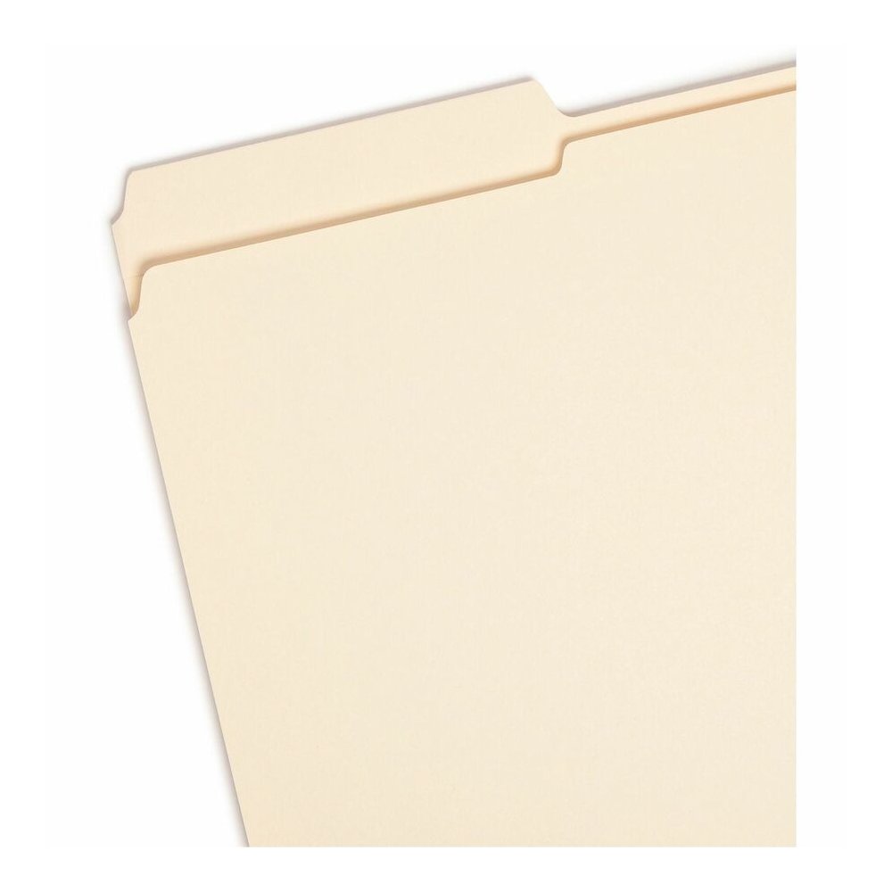 Smead 1/3 Tab Cut Legal Recycled Top Tab File Folder - 8 1/2" x 14" - 3/4" Expansion - Top Tab Location - Assorted Tab Position - 11 pt. - 2 Plys - Manila - Reinforced, Rounded Corner, Durable, Reinfo. Picture 4