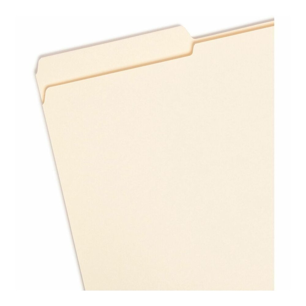 Smead 1/3 Tab Cut Legal Recycled Top Tab File Folder - 8 1/2" x 14" - 3/4" Expansion - Top Tab Location - Left Tab Position - 11 pt. - 2 Plys - Manila - Reinforced, Durable, Reinforced Tab, Rounded Co. Picture 4