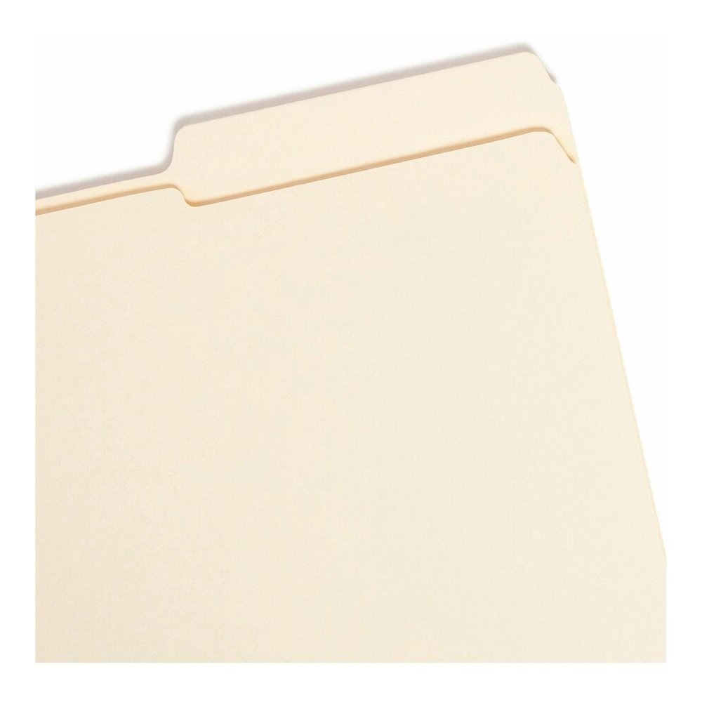 Smead 1/3 Tab Cut Legal Recycled Top Tab File Folder - 8 1/2" x 14" - 3/4" Expansion - Top Tab Location - Third Tab Position - 11 pt. - 2 Plys - Manila - Reinforced, Rounded Corner, Durable, Reinforce. Picture 4