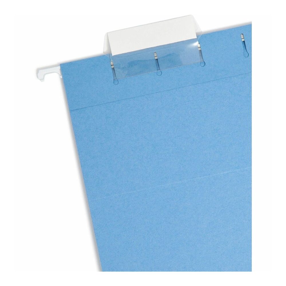 Smead 1/5 Tab Cut Legal Recycled Hanging Folder - 8 1/2" x 14" - Top Tab Location - Assorted Tab Position - 11 pt. - Vinyl - Blue, Green, Orange, Red, Yellow - 10% Recycled - 25 / Box. Picture 4