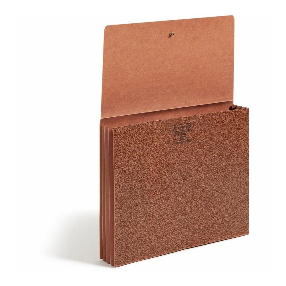 Smead Letter Recycled File Wallet - 8 1/2" x 11" - 3 1/2" Expansion - Redrope - Elastic Closure, Reinforced Gusset, Flap - 30% Recycled - 1 Each. Picture 6