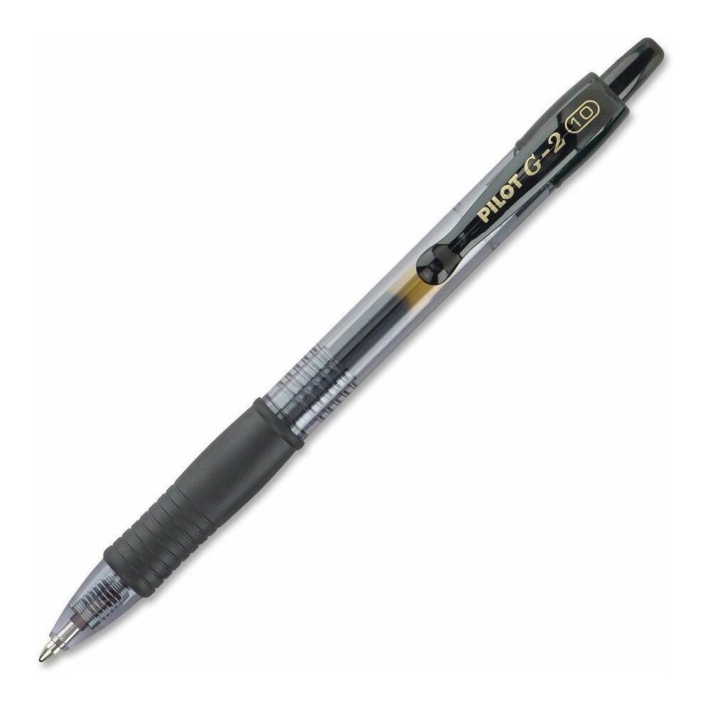 G2 Premium Gel Ink Retractable Pens - Refillable - Retractable - Black Ink - Gel-based - Black Barrel - 1 Dozen. Picture 3