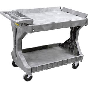 Akro-Mils ProCart Utility Cart - 400 lb Capacity - Plastic Foam - x 45" Width x 24" Depth x 35" Height - Gray - 1 Each. Picture 5