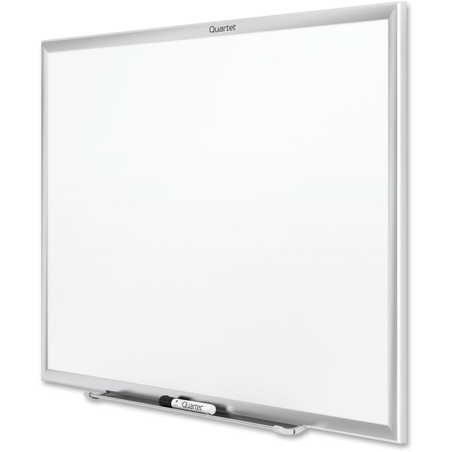 Quartet Classic Whiteboard - 36" (3 ft) Width x 24" (2 ft) Height - White Melamine Surface - Silver Aluminum Frame - Horizontal/Vertical - 1 Each. Picture 6