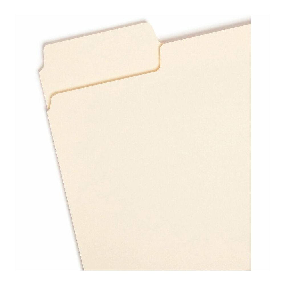 Smead SuperTab 1/3 Tab Cut Letter Recycled Top Tab File Folder - 8 1/2" x 11" - 3/4" Expansion - Top Tab Location - Assorted Tab Position - 11 pt. - 1 Plys - Manila - 10% Recycled - 100 / Box. Picture 5