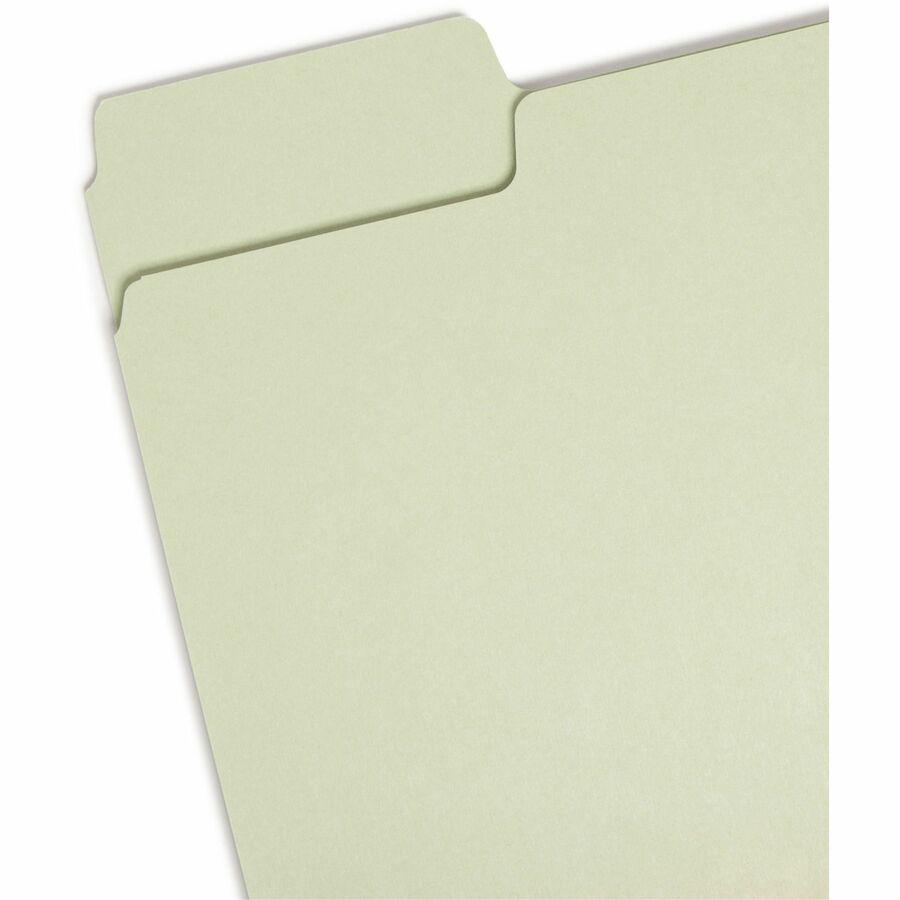 Smead SuperTab 1/3 Tab Cut Letter Recycled Top Tab File Folder - 8 1/2" x 11" - 3/4" Expansion - Top Tab Location - Assorted Position Tab Position - Assorted - 10% Recycled - 100 / Box. Picture 6
