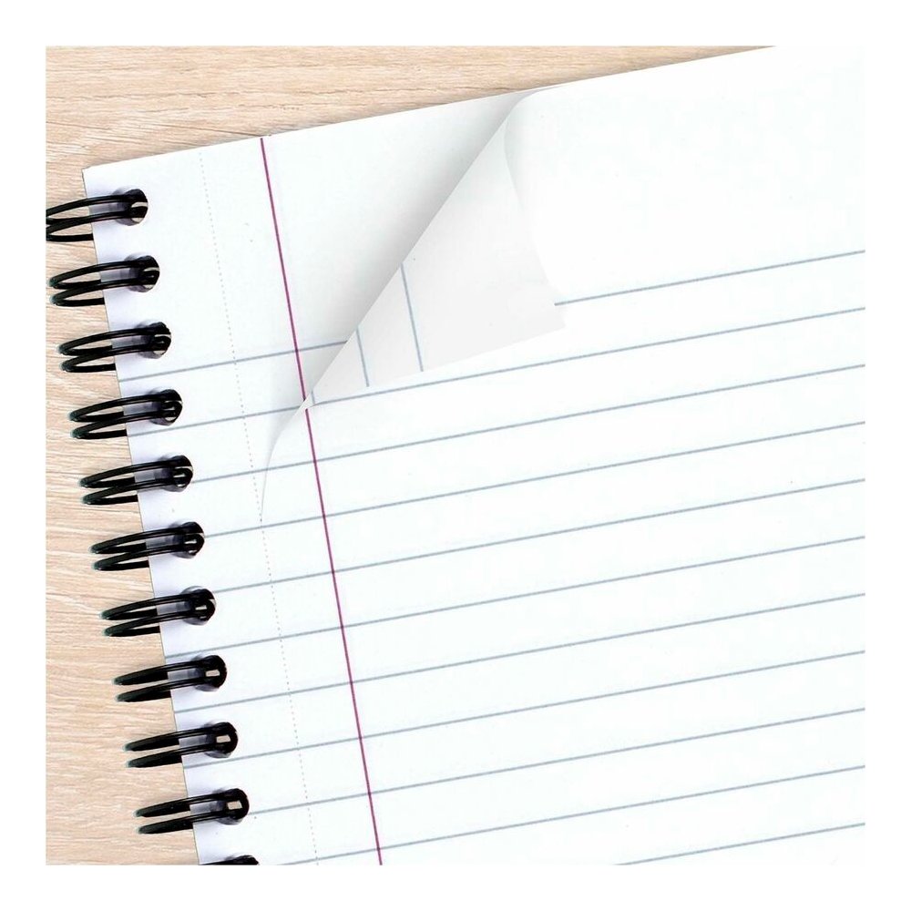Cambridge Limited Business Notebooks - 80 Sheets - Wire Bound - Legal Ruled Front Ruling - 0.28" Ruled - 20 lb Basis Weight - 8 1/4" x 11" Sheet Size - Black Binding - Black Linen Cover - Perforated, . Picture 6