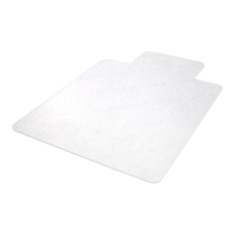 Lorell Lipped Chair Mat for Hard Floors - 48" x 60" - Hard Floor, Wood Floor, Vinyl Floor, Tile Floor - 60" Length x 48" Width x 60" Depth x 0.095" Thickness - Lip Size 12" Length x 25" Width - Vinyl . Picture 7