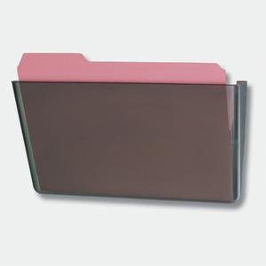 Officemate Mountable Wall File - 7" Height x 13" Width x 4.1" Depth - Smoke - Plastic - 1 Each. Picture 6