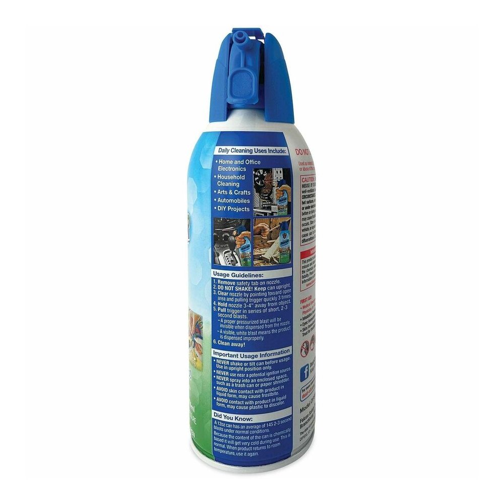 Dust-Off Air Duster - For Computer Equipment, Printer Accessories - 12 fl oz. Picture 3