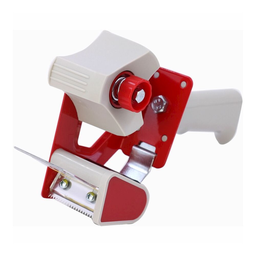 Business Source Pistol Grip Tape Dispenser - 3" Core - Adjustable Tension Mechanism - Red - 1 Each. Picture 6