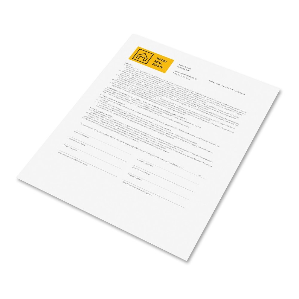 Xerox CFB 20lb Premium Digital Carbonless Paper - Letter - 8 1/2" x 11" - 23 lb Basis Weight - Sustainable Forestry Initiative (SFI) - Carbonless, Pre-punched, Pre-printed, Environmentally Friendly, C. Picture 2