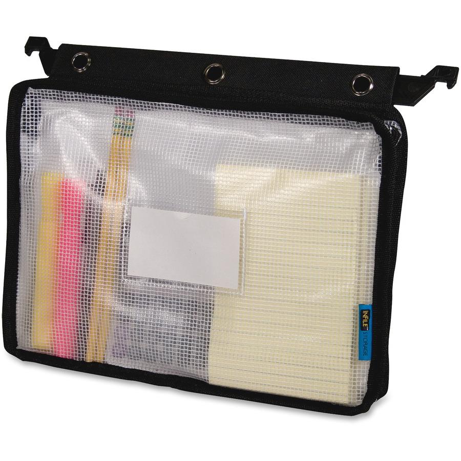 Advantus Carrying Case (Pouch) Accessories - Black - Pleat - 11.5" Height x 13" Width - 1 Each. Picture 6