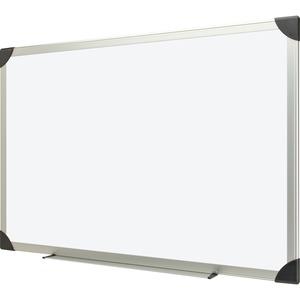 Lorell Dry-erase Board - 96" (8 ft) Width x 48" (4 ft) Height - White Styrene Surface - Aluminum Frame - Ghost Resistant, Scratch Resistant - 1 Each. Picture 2