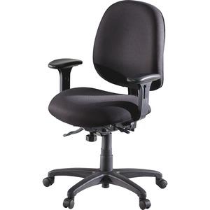 Lorell High-Performance Eronomic Task Chair - Black Seat Color - Black Back Color - Metal Frame Material - 5-star Base - 1 Each. Picture 11