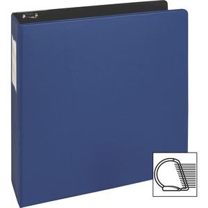Business Source Slanted D-ring Binders - 2" Binder Capacity - 3 Ring - Fastener: D-Ring - Pocket: 2, Internal - Chipboard, Polypropylene - Blue - No - PVC-free, Non-stick, Spine Label, Gap-free Ring, . Picture 6