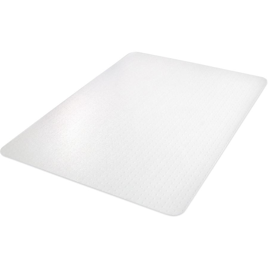 Deflecto EconoMat Chair Mat - Carpeted Floor - 48" Length x 36" Width x 0.063" Thickness - Rectangular - Polycarbonate - Clear - 1Each. Picture 5