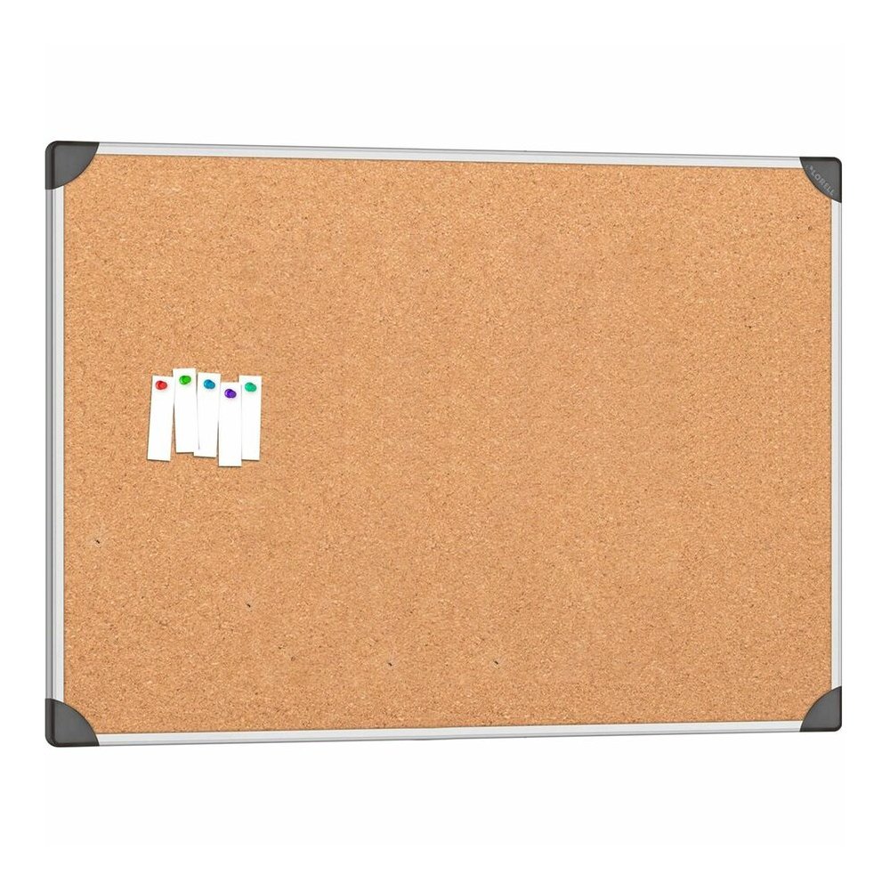 Lorell Corkboard - 36" Board Height x 48" Board Width - Cork Surface - Laminated, Resist Warping, Durable, Resilient - Aluminum Frame - 1 Each. Picture 4