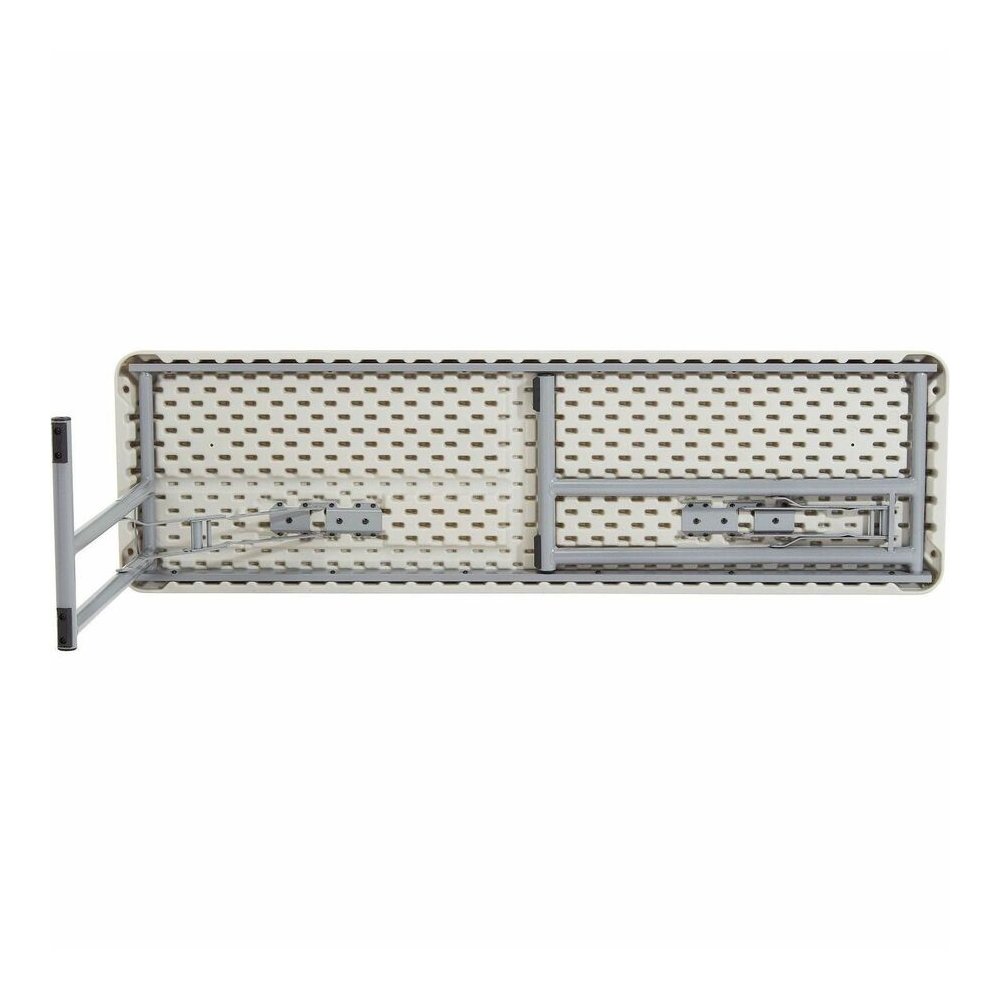 National Public Seating BT1800 Series Seminar Folding Tables - Speckled Gray, Textured Top - Gray Cantilever, Textured, Powder Coated Base - 700 lb Capacity - 60" Table Top Length x 18" Table Top Widt. Picture 5