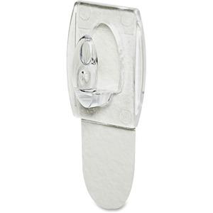 Command Mini Clear Hooks with Clear Strips - 7.94 oz (225 g) Capacity - 1.1" Length - Plastic - Clear - 18 / Pack. Picture 5