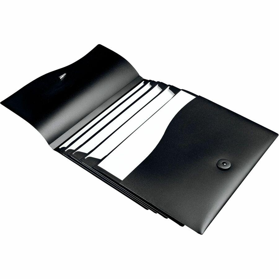 Avery&reg; Letter Expanding File - 8 1/2" x 11" - 200 Sheet Capacity - 5 Pocket(s) - Black - 1 Each. Picture 4