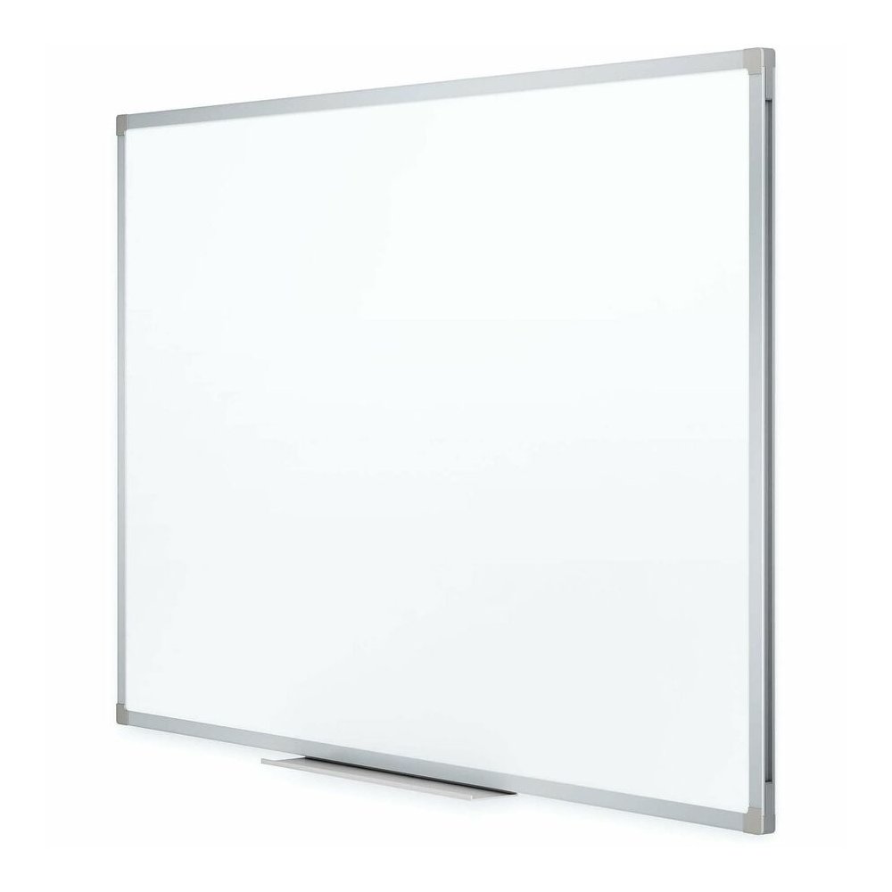 Mead Basic Dry-Erase Board - 48" (4 ft) Width x 36" (3 ft) Height - White Melamine Surface - Silver Aluminum Frame - Durable - 1 Each. Picture 3