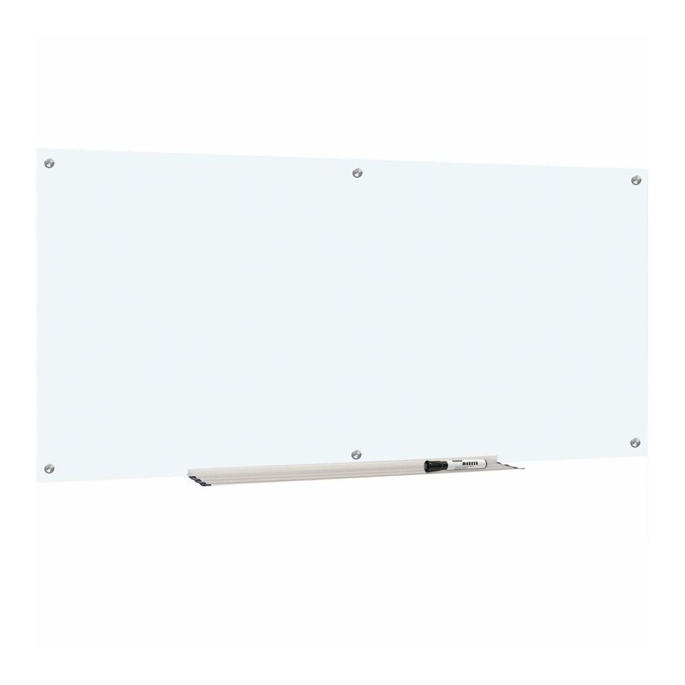 Lorell Dry-Erase Glass Board - 72" (6 ft) Width x 36" (3 ft) Height - Frost Glass Surface - Rectangle - Stain Resistant, Ghost Resistant - Assembly Required - 1 Each. Picture 2