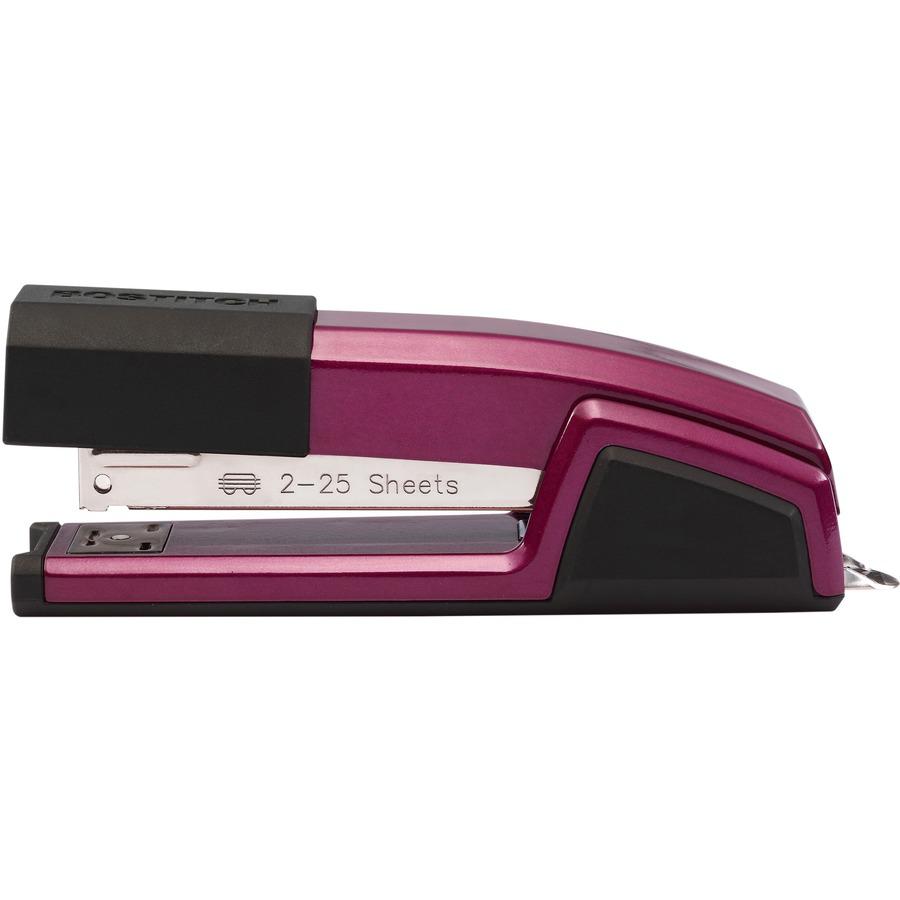 Bostitch Epic Antimicrobial Office Stapler - 25 Sheets Capacity - 210 Staple Capacity - Full Strip - 1 Each - Magenta. Picture 6