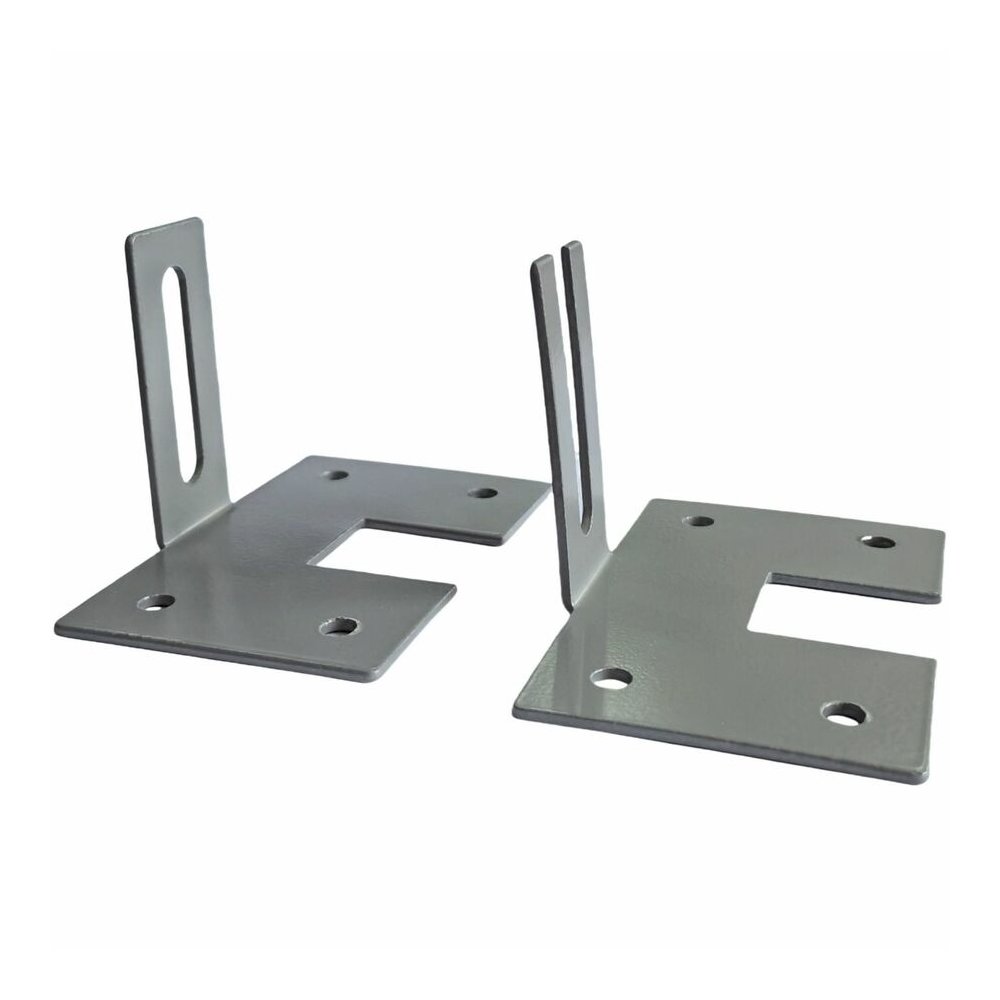 Lorell Panel System Wall Brackets - 2.50" Width x 3.75" Depth x 2.50" Height - Aluminum - Aluminum - 1 Set. Picture 3