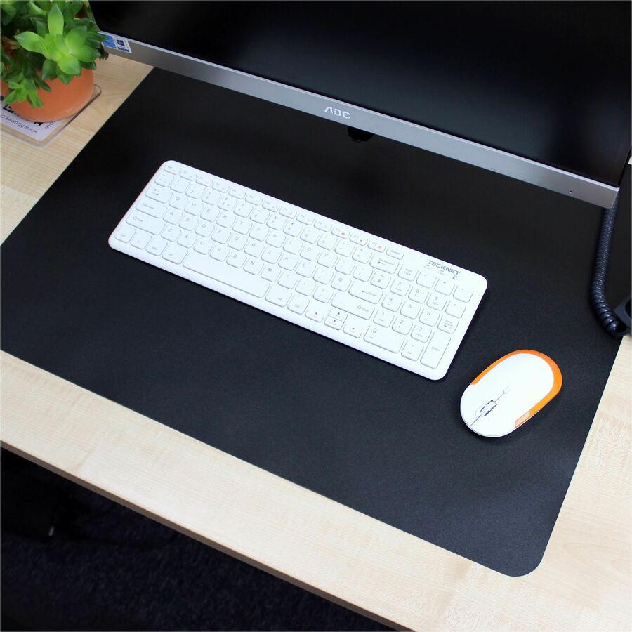 Lorell Desk Pad - Rectangular - 36" Width x 20" Depth - Black. Picture 8