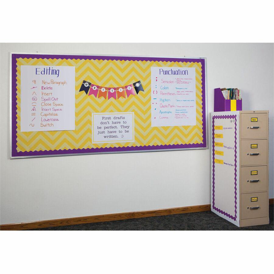 Pacon Heavy-duty Anchor Chart Paper - 25 Sheets - Plain - Unruled Front Ruling - 27" x 34" Sheet Size - White Paper - Heavy Duty, Resist Bleed-through, Recyclable, Built-in Carry Handle - 4 / Carton. Picture 4