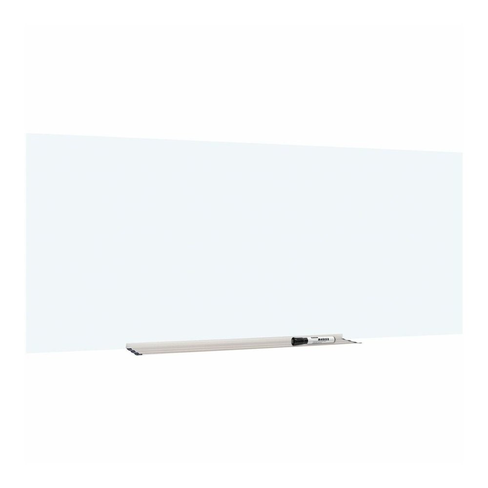 Lorell Magnetic Dry-Erase Glass Board - 72" (6 ft) Width x 36" (3 ft) Height - White Glass Surface - Rectangle - Magnetic - Stain Resistant, Ghost Resistant, Smooth Writing - 1 Each. Picture 3