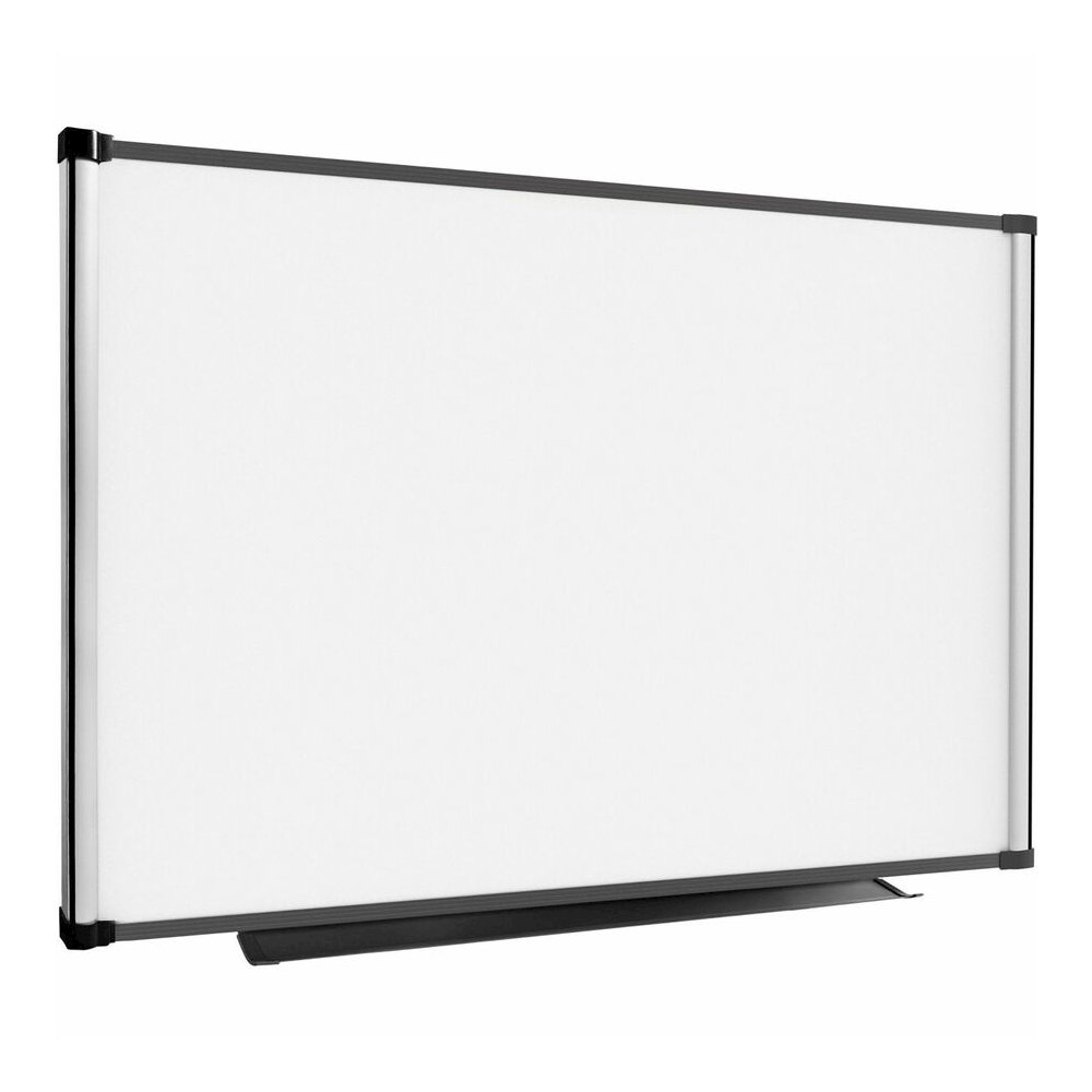 Lorell Magnetic Dry-erase Board - 48" (4 ft) Width x 36" (3 ft) Height - Aluminum Steel Frame - Rectangle - Magnetic - Marker Tray - 1 Each. Picture 3