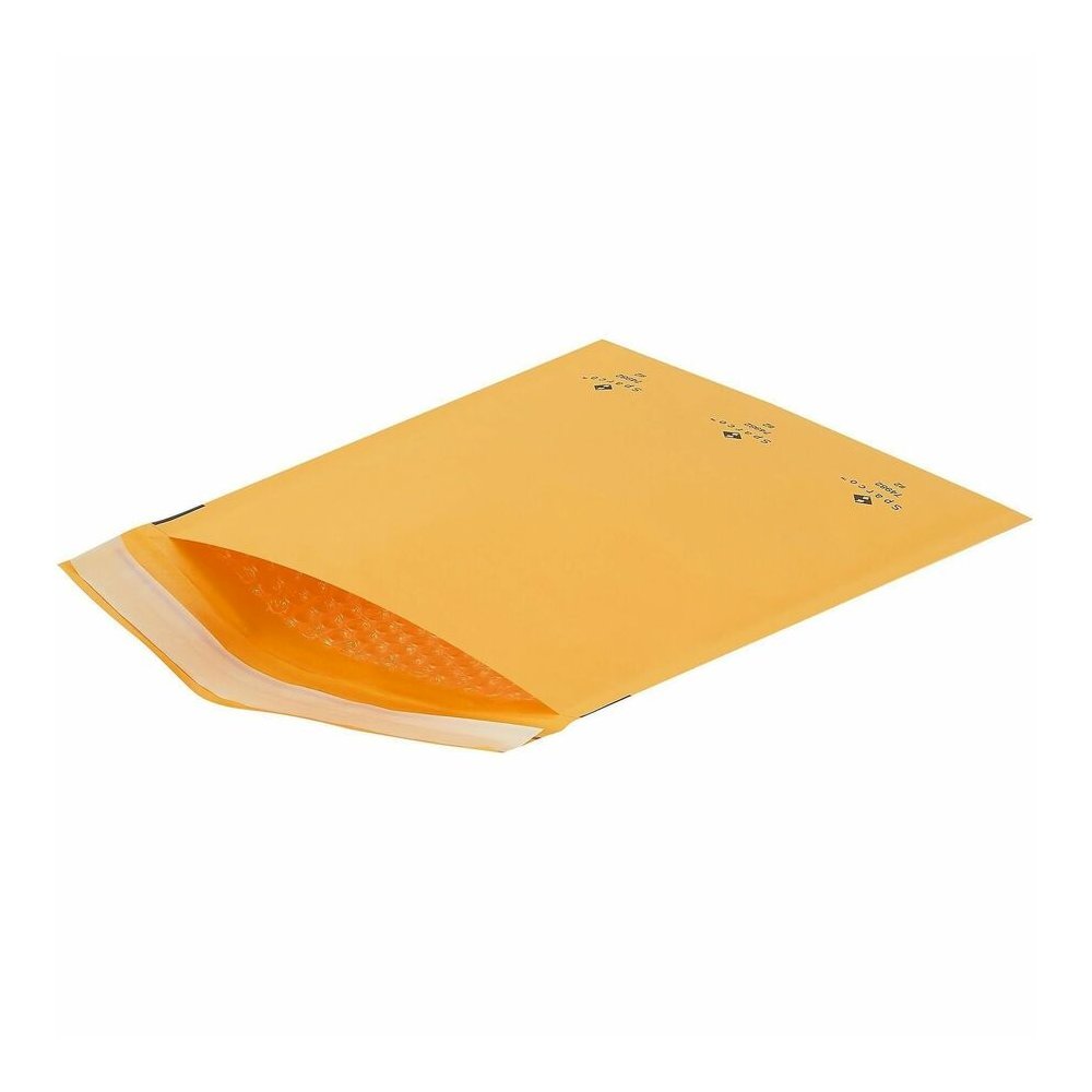 Sparco Size 2 Bubble Cushioned Mailers - Bubble - #2 - 8 1/2" Width x 12" Length - Self-sealing - Kraft - Kraft - 100 / Carton. Picture 3