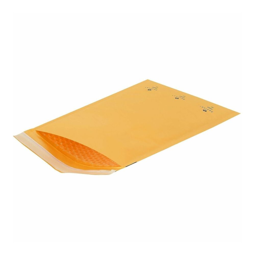 Sparco Size 3 Bubble Cushioned Mailers - Bubble - #3 - 8 1/2" Width x 14 1/2" Length - Self-sealing - Kraft - Kraft - 100 / Carton. Picture 3
