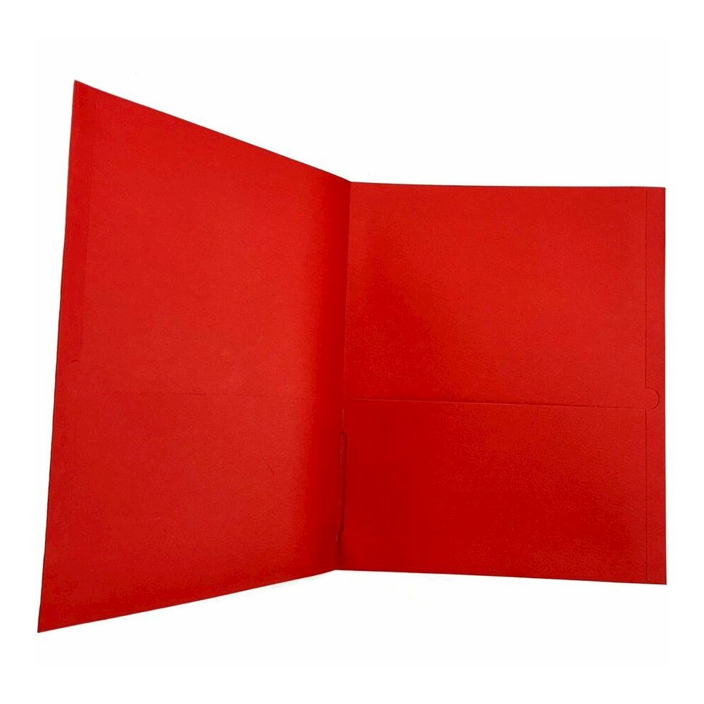 Sparco Letter Pocket Folder - 8 1/2" x 11" - 2 Internal Pocket - Red - 1 Box. Picture 4