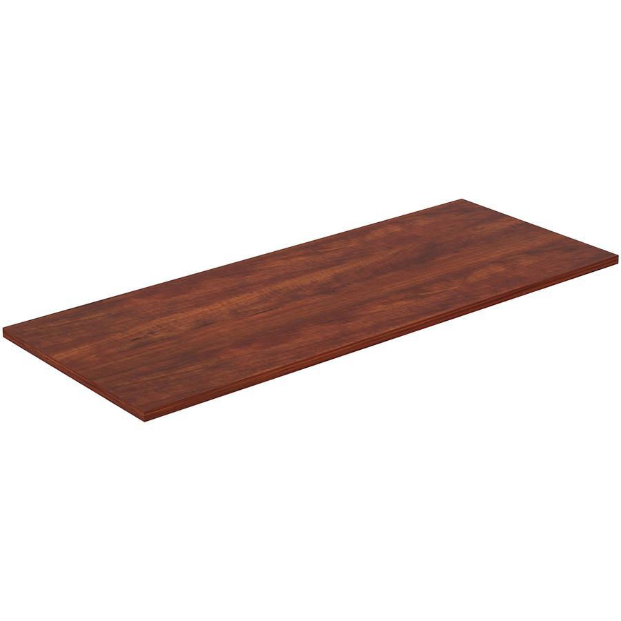 Lorell Training Tabletop - Cherry Rectangle, Laminated Top - Adjustable Height - 60" Table Top Width x 24" Table Top Depth x 1" Table Top Thickness - Assembly Required - 1 Each. Picture 5