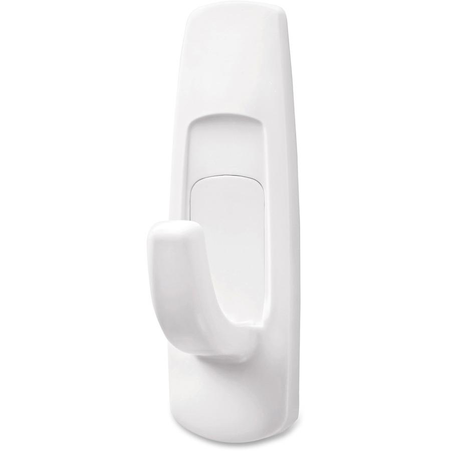 Command Large Utility Hook Mega Pack - 14 Hooks - 14 Large Hook - 5 lb (2.27 kg) Capacity - for Multipurpose, Paint, Wood, Tile - Plastic - White - 14 / Pack. Picture 9
