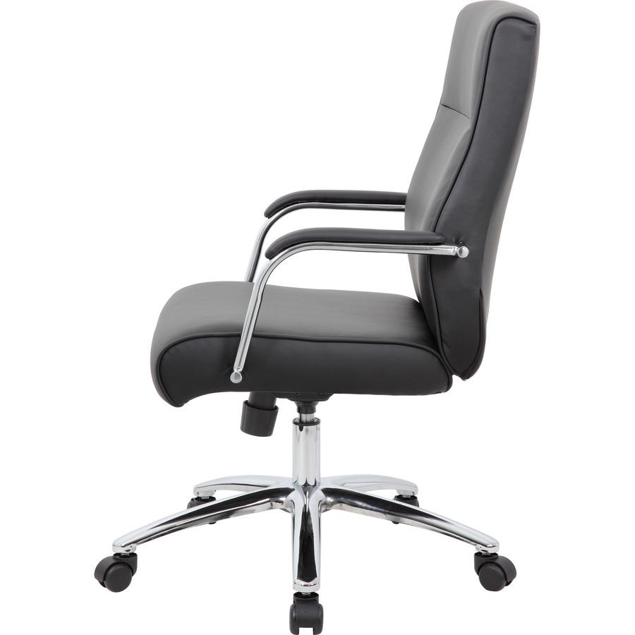 Boss Conf Chair, Black - Black - 1 Each. Picture 6