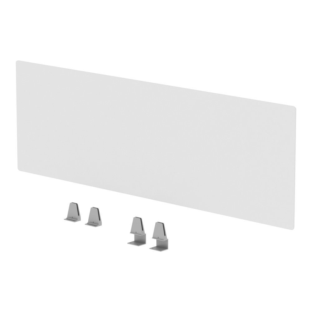 Lorell Relevance Series Modesty/Privacy Panel - 49.2" Width x 15.7" Height - Clear - 1 Each. Picture 5