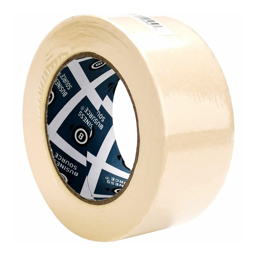 Business Source Utility-purpose Masking Tape - 60 yd Length x 2" Width - 3" Core - Tan - Crepe Paper Backing - For Bundling, Holding, Sealing, Masking - 6 / Pack. Picture 4
